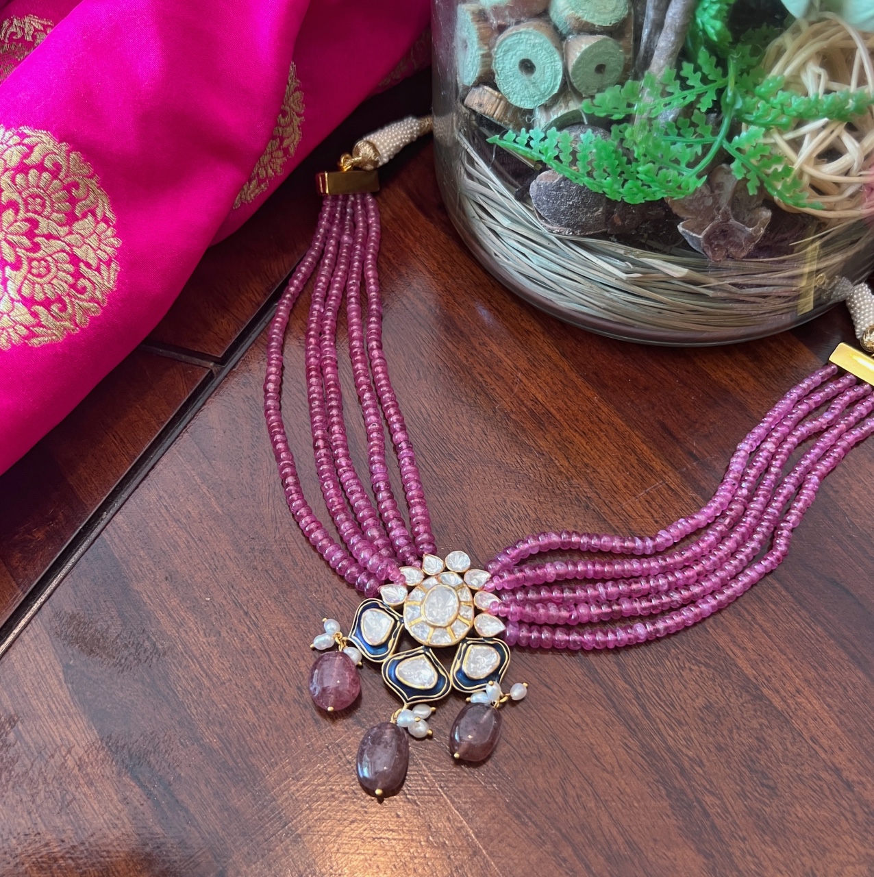 Riya Moissanite Necklace - Rajatamaya - Online Jewelry Store