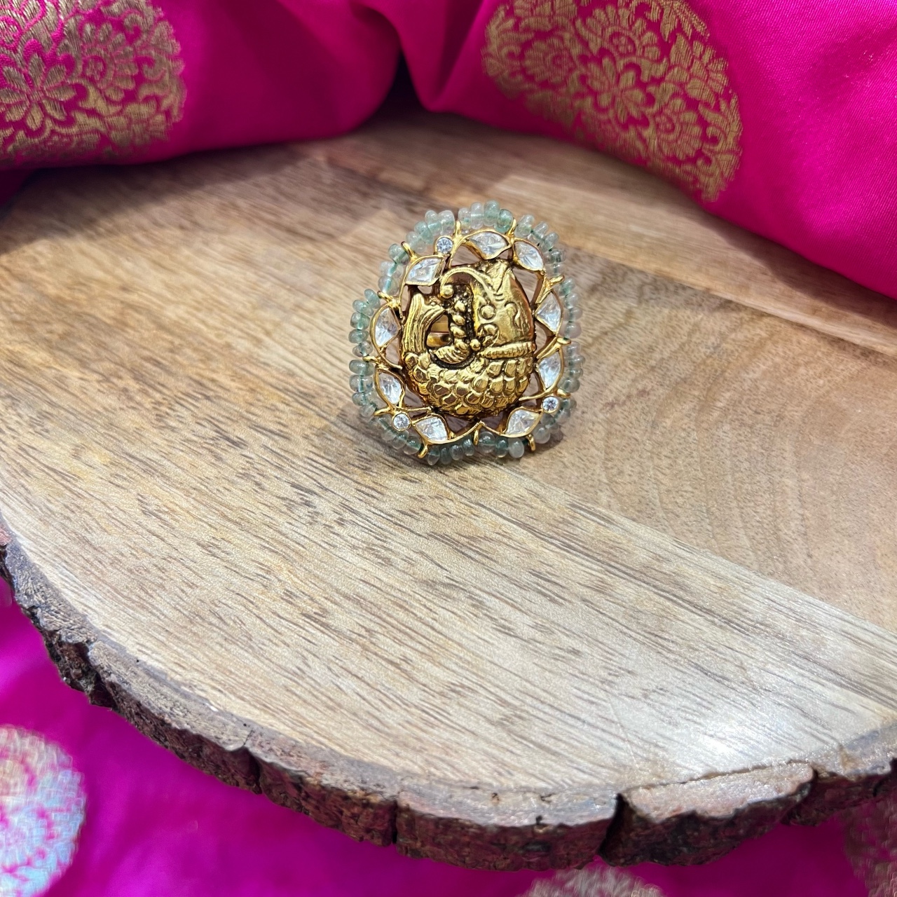 Latest Lakshmi devi ring | Gold earrings models, Antique ruby ring, Antique  bridal jewelry