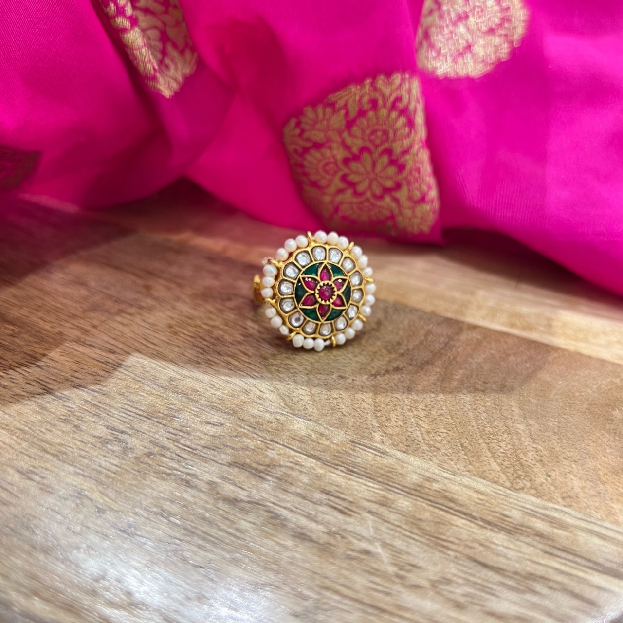 Buy Polki Diamond Kundan Ring Online at India Trend – Page 2 –  Indiatrendshop