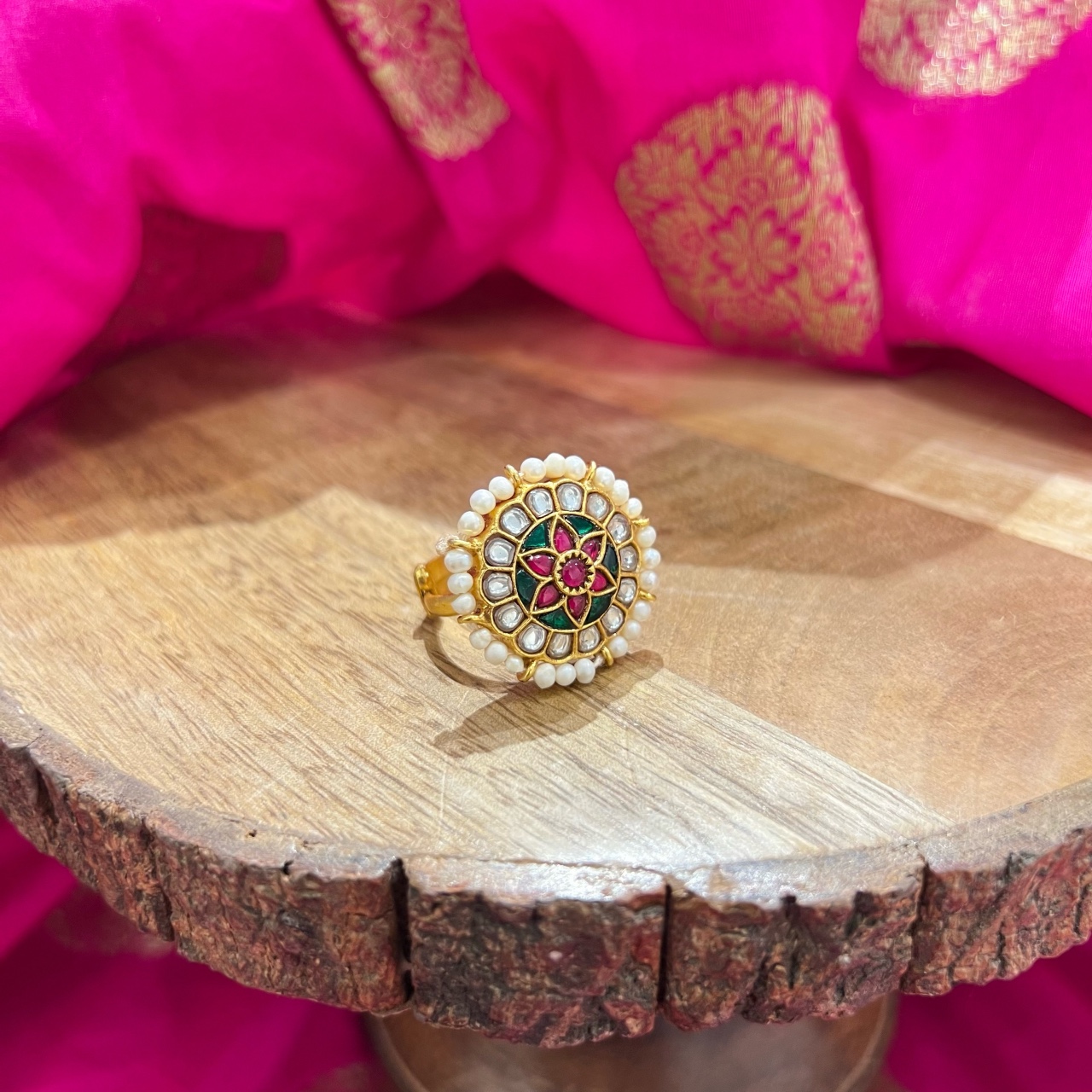 Kundan Beauty Ring | Ethnic Elegance | SAV Jewels – SAV JEWELS