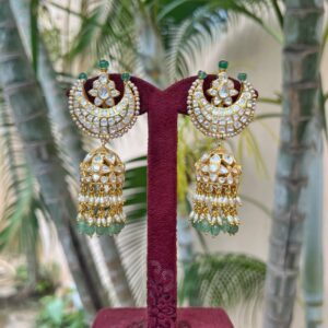 Chand Moissanite Jhumkas