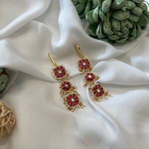 Mira Kundan Ear Chain