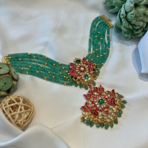 Ayla Kundan Beads Choker