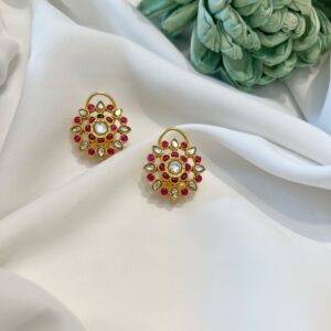 Kira Kundan Studs