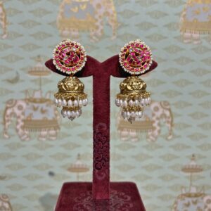 Paravai Nakash Jhumkas