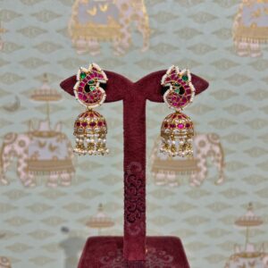 Matsya Kundan Jhumkas