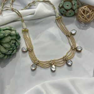 Moissanite Pearl Necklace