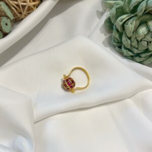 Kundan Ball Ring