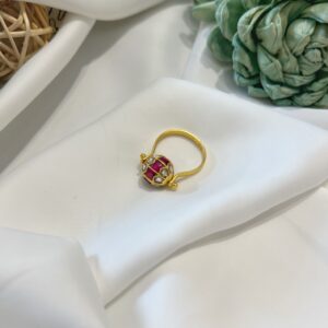 Kundan Ball Ring