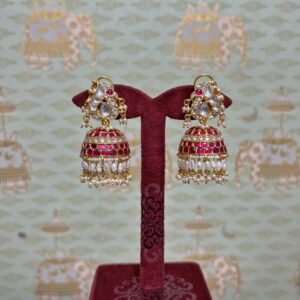 Treya Kundan Jhumkas