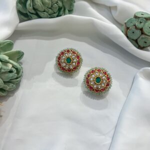 Tharakai Kundan Studs