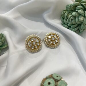 Chitra Moissanite Studs